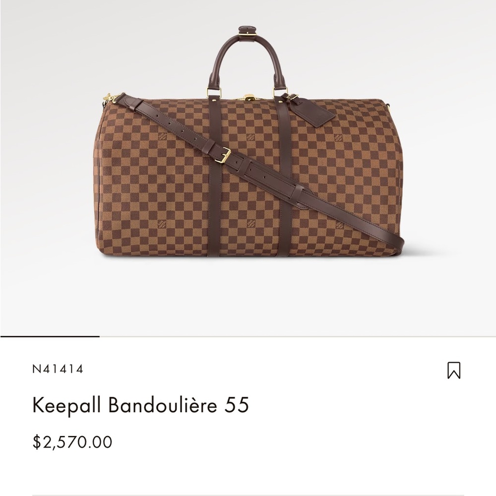 Louis Vuitton keep all duffle damier
